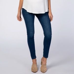 Pinkblush Navy Blue Skinny Maternity Jeans Size 26